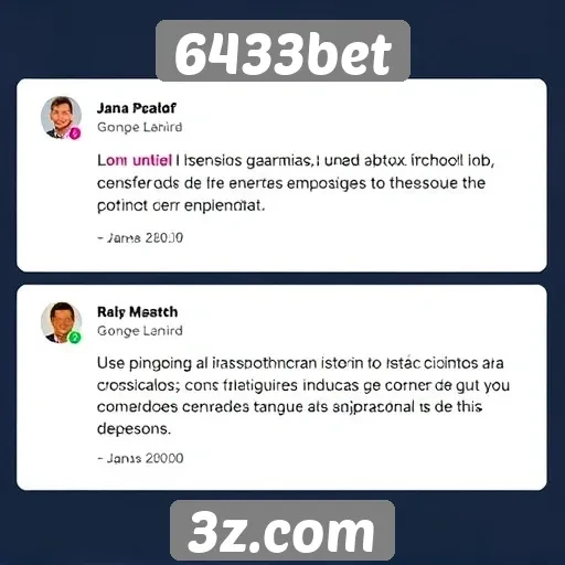 Depoimentos de usuários sobre a experiência na 6433bet